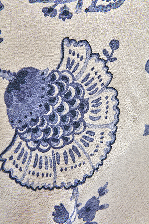 طقم بيكيه مزدوج من القطن بنسبة 100% باللون الأزرق - 3