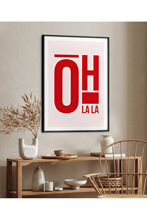 Single Framed Oh La La Painting Modern Art Poster Painting Tk/242