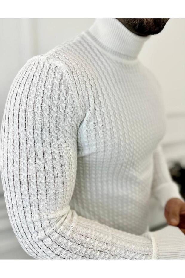 Sweater Slim Fit Non-Pilling Natural Cotton Knitwear Turtleneck Turtleneck Sweater