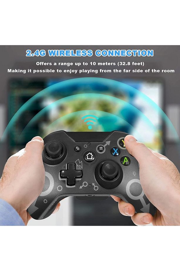 Wireless Controller X-box One/PS3/PC için 2.4G Kablosuz Game Controller Oyun Kolu - 4
