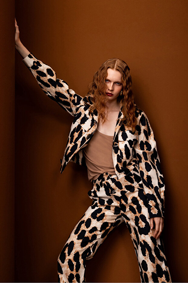 Leopard Bomber Jacket - 1