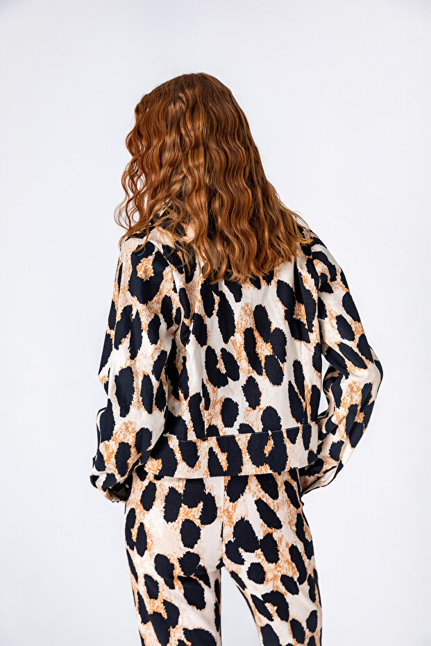Leopard Bomber Jacket - 3