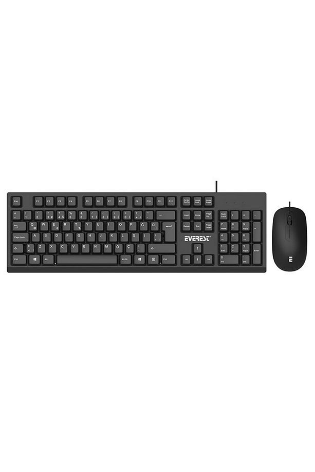 Km-615 Siyah Usb Combo Q Standart Klavye + Mouse Set - 1