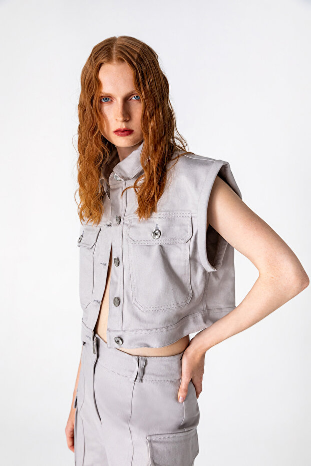 Stella Gray Vest - 2