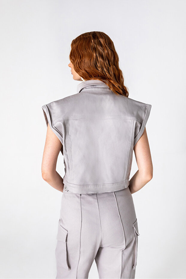 Stella Gray Vest - 4