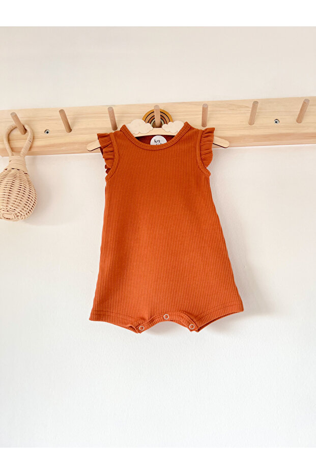 Tile Corded Strappy Romper Organic Modal Jumpsuit 50% Lyosel Modal 50% Cotton