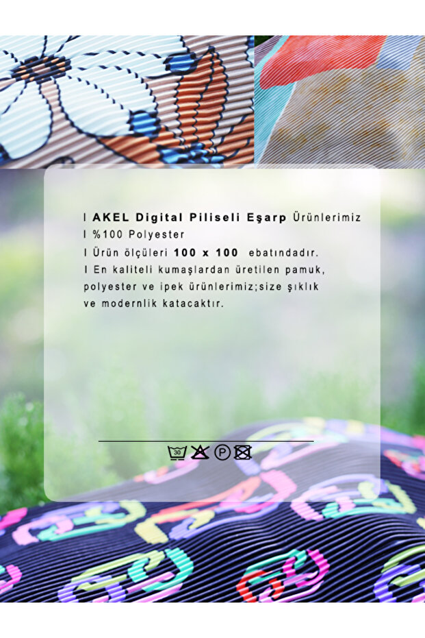 Halka Desenli Piliseli Eşarp - 6