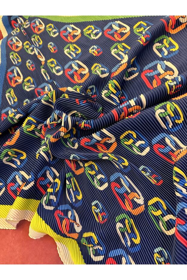 Halka Desenli Piliseli Eşarp - 7