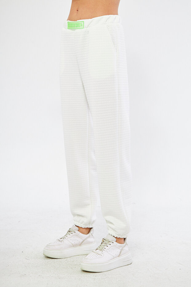 BASIC BEYAZ PANTOLON - 5