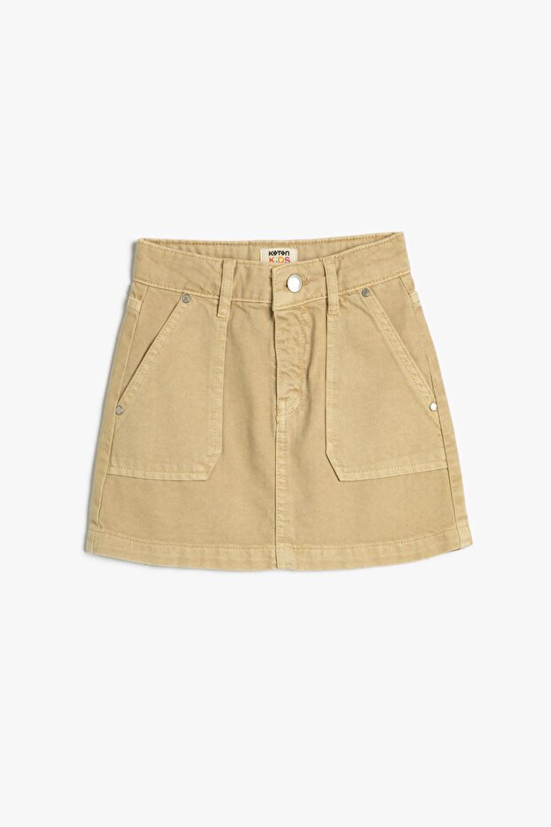 Girl Beige Skirt