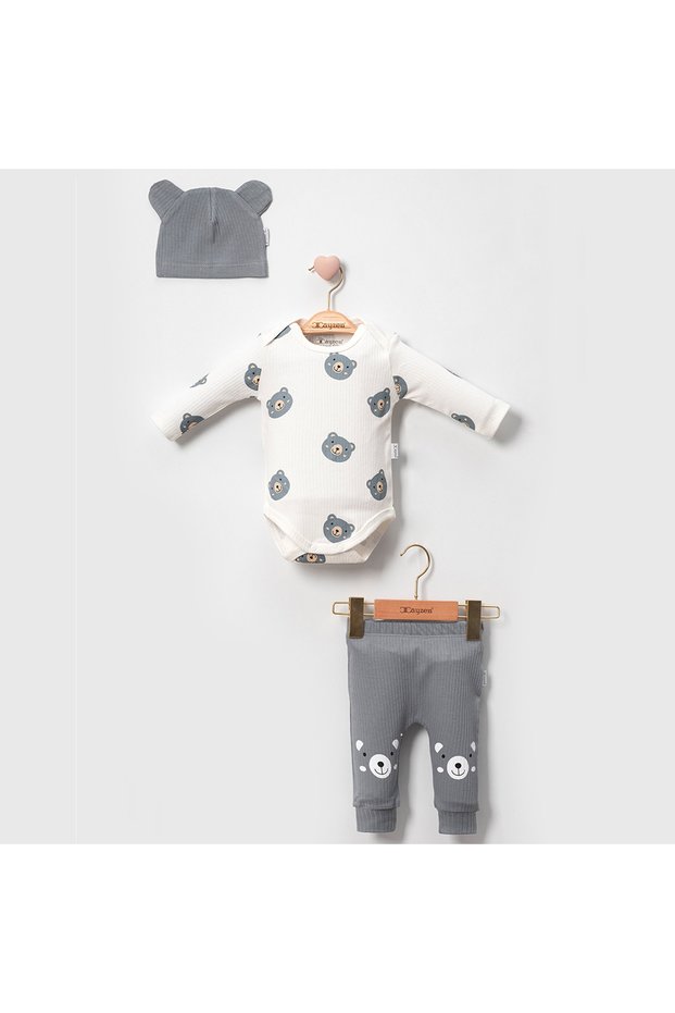 3-PIECE NEWBORN HOSPITAL DISPLAY SET WITH BABY BEAR YK4021MC