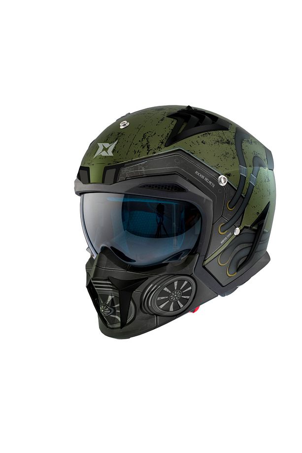 HUNTER SV ONI B2 MATT GRAY ÇİFT VİZÖRLÜ ÇENE ÇIKABİLEN MODEL - 2