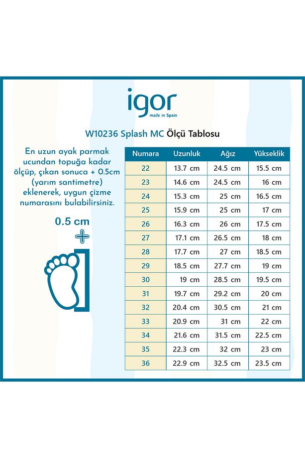 W10236 Splash Mc Çocuk Petrol Mavisi Yağmur Çizmesi - 4