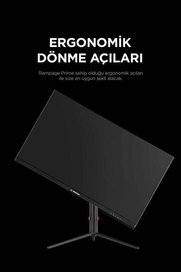 PRIME PR27R165QC 27 165Hz 1ms CSOT VA QHD 2K Freesync RGB Pivot PC Curved Oyuncu Monitörü - 7