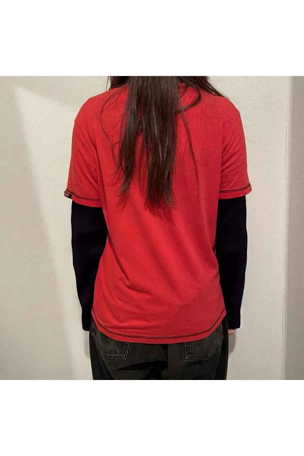 Japon Emo E-Girl Gothic Grunge Patchwork Sweatshirt - 2