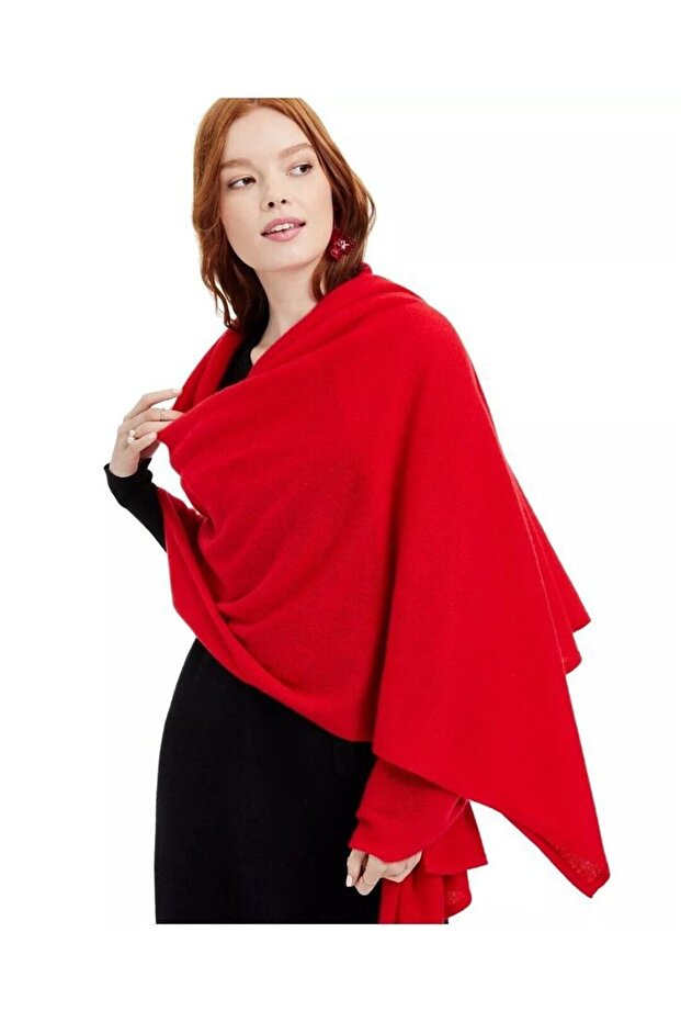 Red Shawl Fleece Shawl