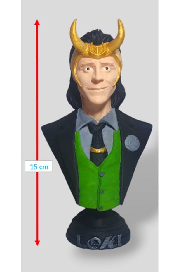 Marvel Comics Loki Büst- Loki Figür 15 Cm Renkli - 3