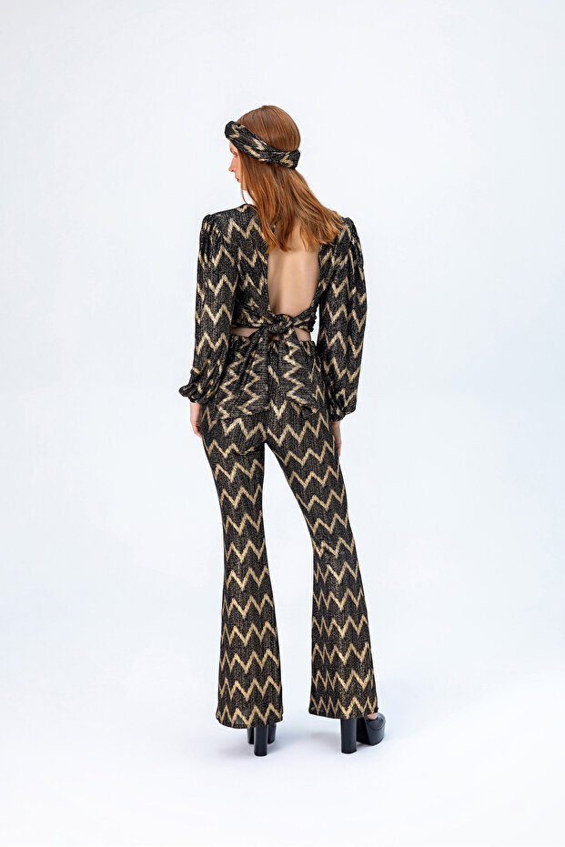 Zigzag Suit Black Gold - 4