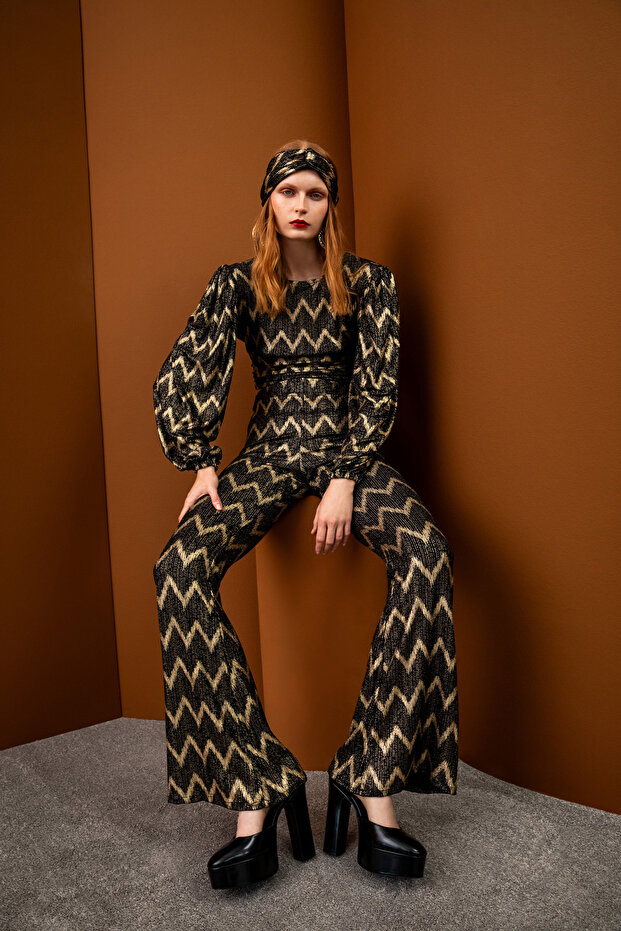 Zigzag Suit Black Gold - 1