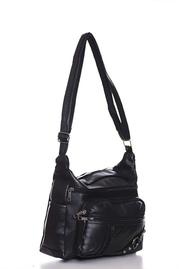 Siyah Çok Gözlü Kadın Omuz Çantası - 2