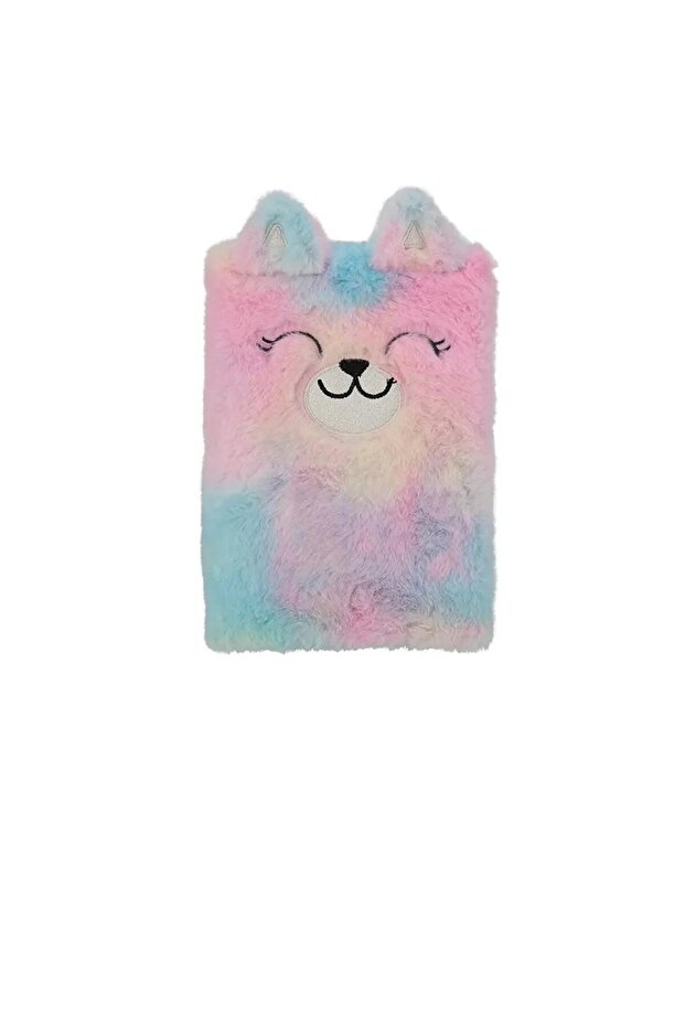 A5 Plush Cat Lined Notebook - 1