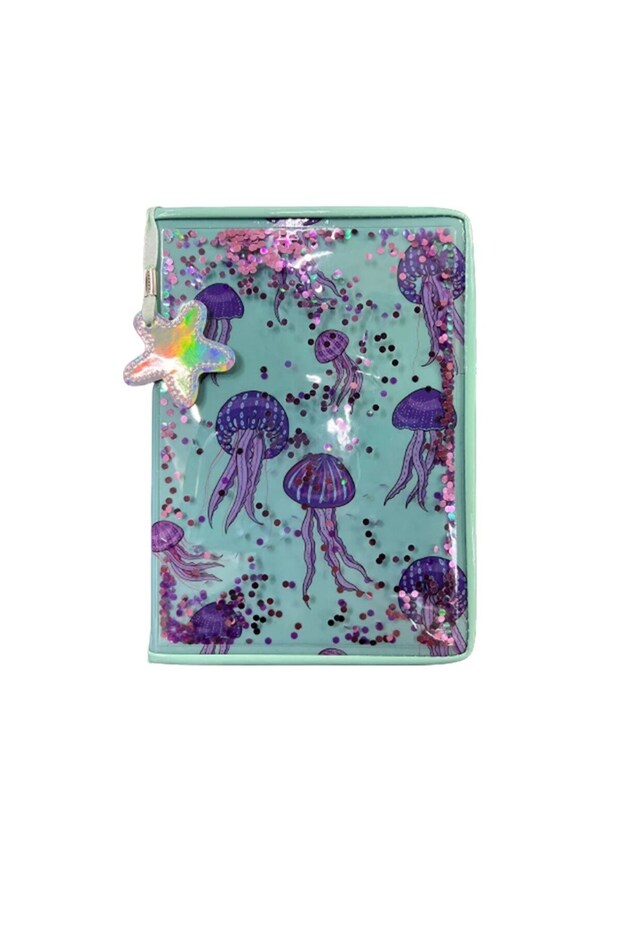 A5 غطاء مائي مطرز الأخطبوط دفتر ملاحظات - 1