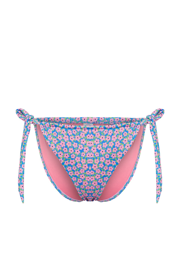 Çiçek Desenli Tünelli High Leg Brazilian Bikini Altı TBESS24BA00063 - 8