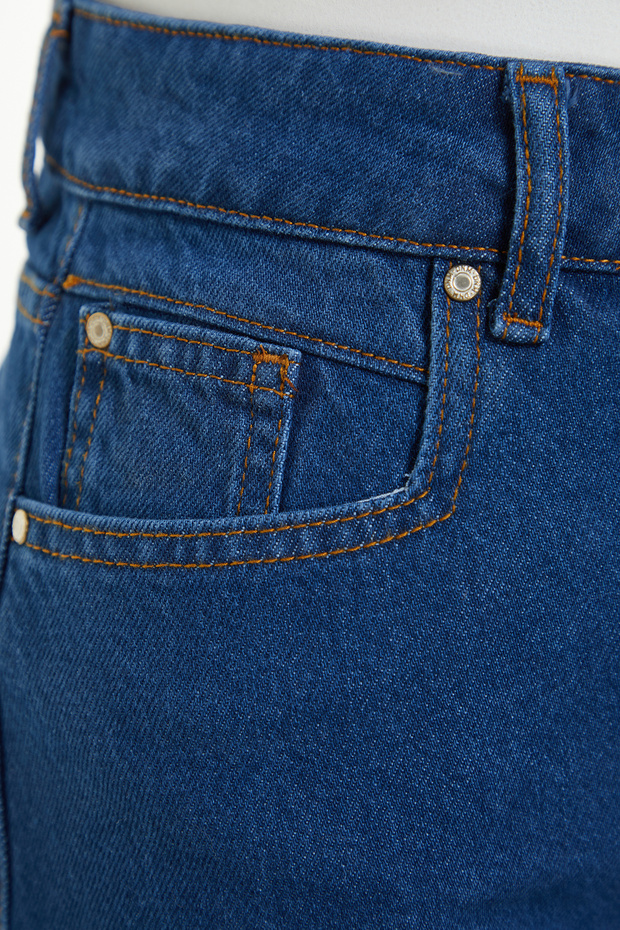 Mavi Denim Mini Regular Yüksek Bel Plaj Şort TBESS22SR0395 - 9