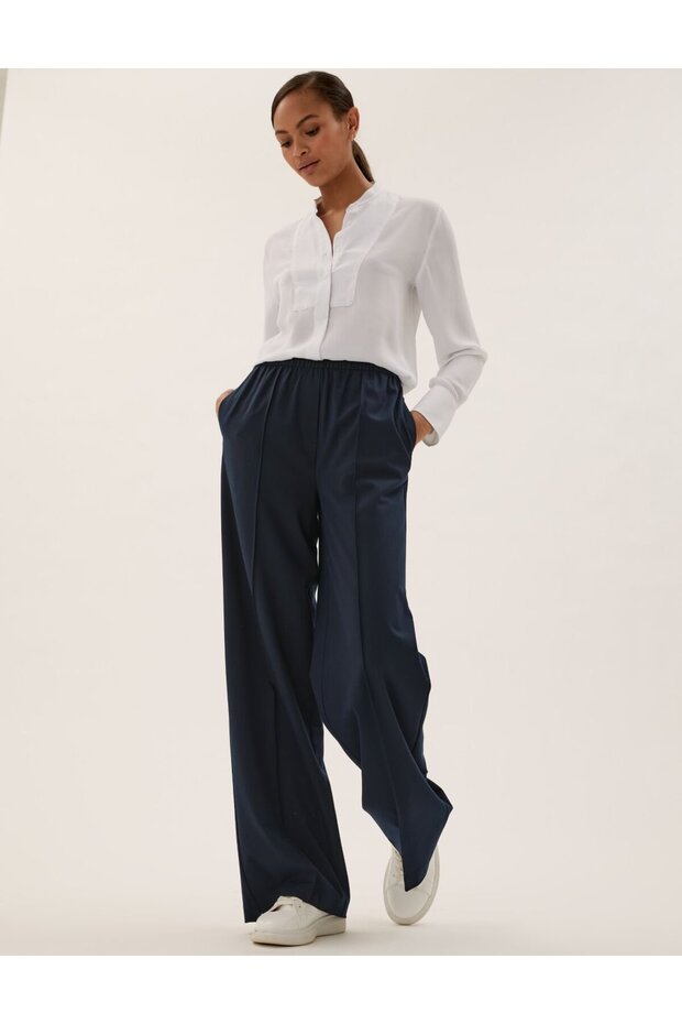 Wide Leg Pantolon - 6