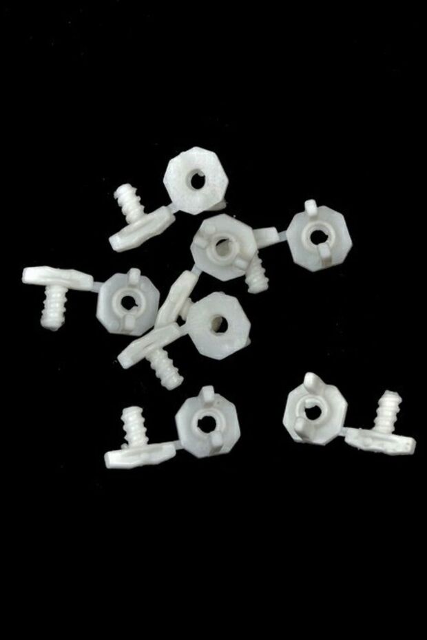 Curtain Stopper Roll Platic White Curtain End Stopper (20 PCS)