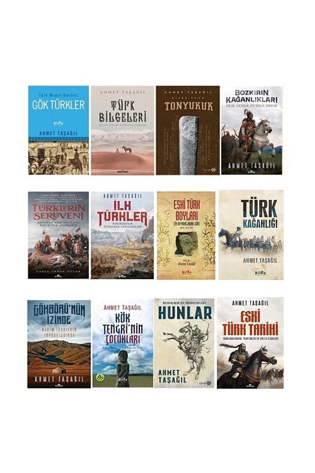 Türklerin Kadim Tarihi / Ilk Türkler - Türk Bilgeleri - Eski Türk Tarihi/ Ahmet Taşağıl-12 Kitap set - 1