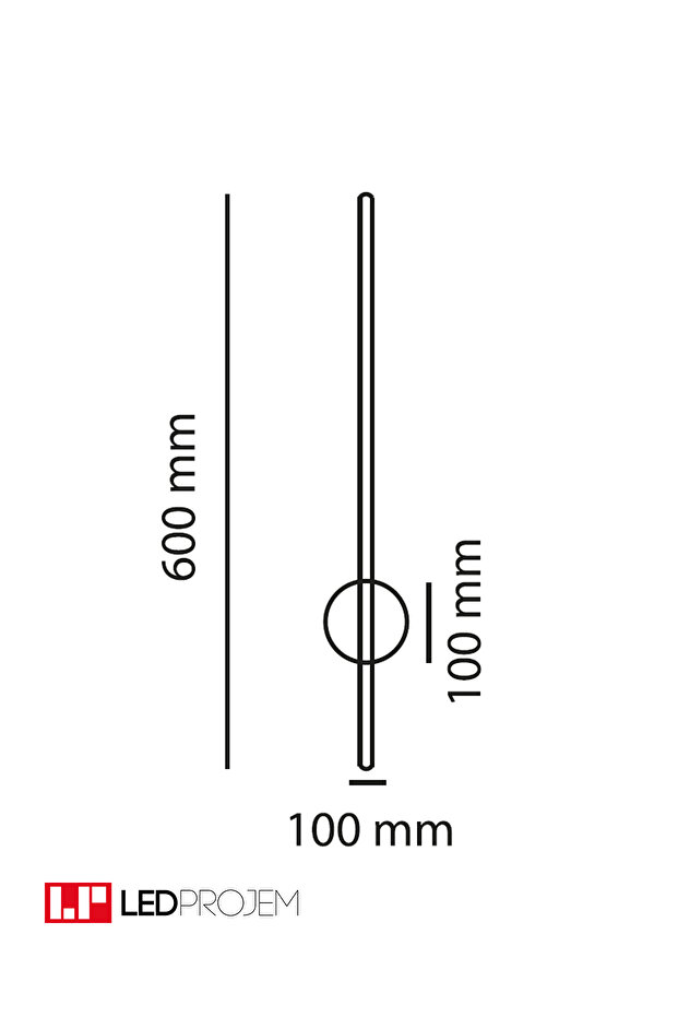 Dekoratif Modern Led Duvar Apliği 60cm - 9