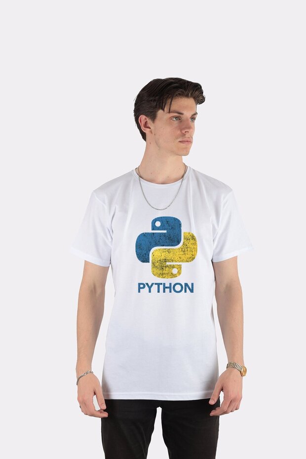 Unisex T-shirt Retro Python Programmer Essential - 1