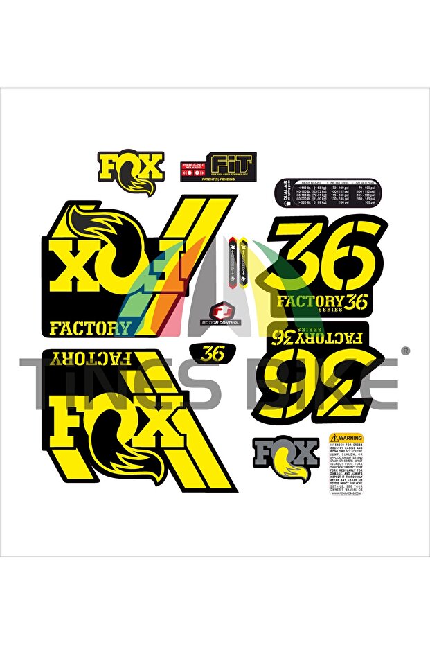 36 FACTORY SERIES TONGS STICKER