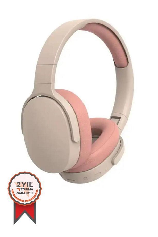 P2961 Pembe Kulak Üstü Kablosuz Bluetooth Kulaklık Pembe - 1
