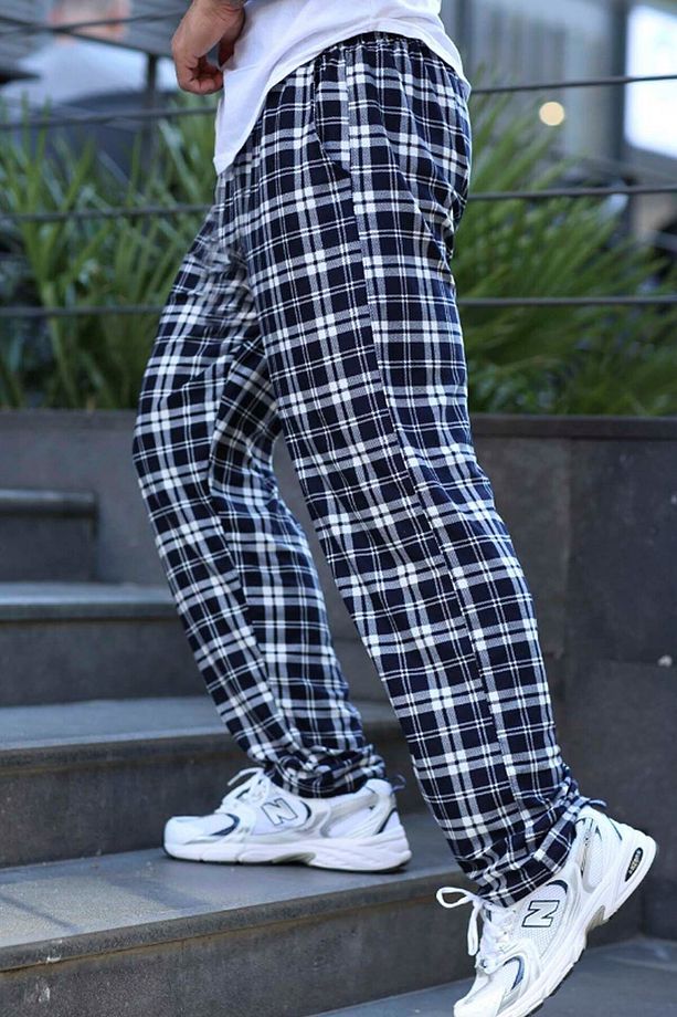 Unisex Mikro Süet Pijama Altı Tek Alt S1 - 1