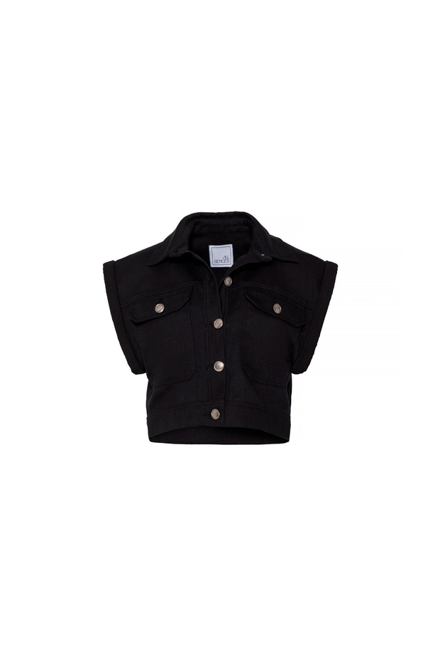 Stella Black Vest - 6