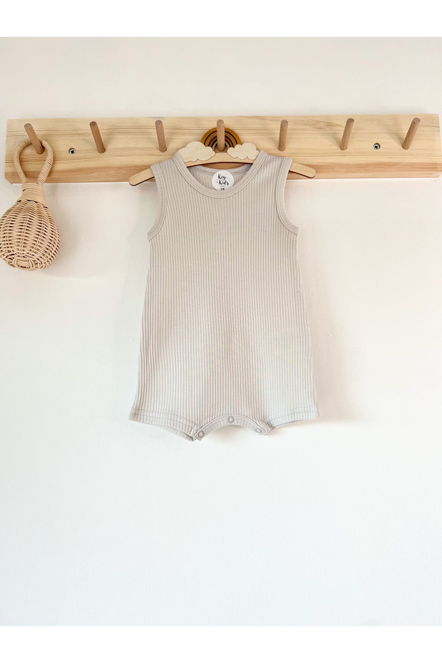 Gray Corded Strappy Jumpsuit