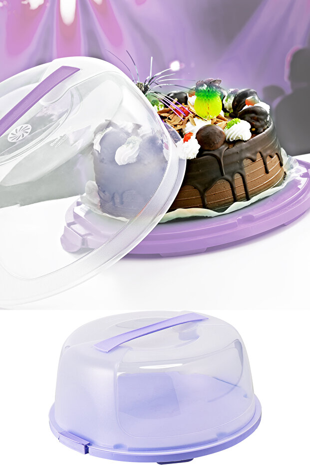 وعاء الكيك - حاوية تخزين الكيك والكعك - 1