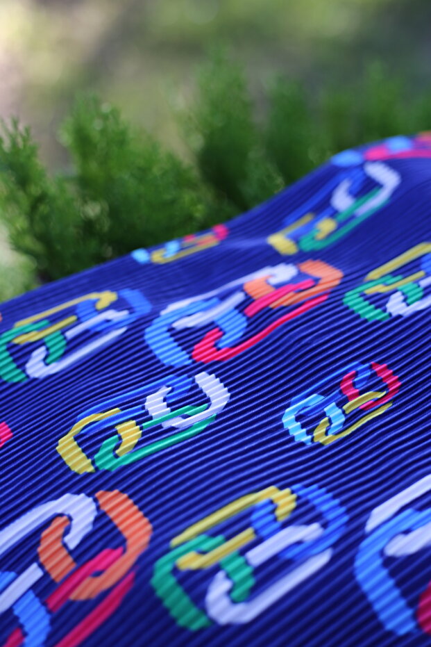 Halka Desenli Piliseli Eşarp - 5