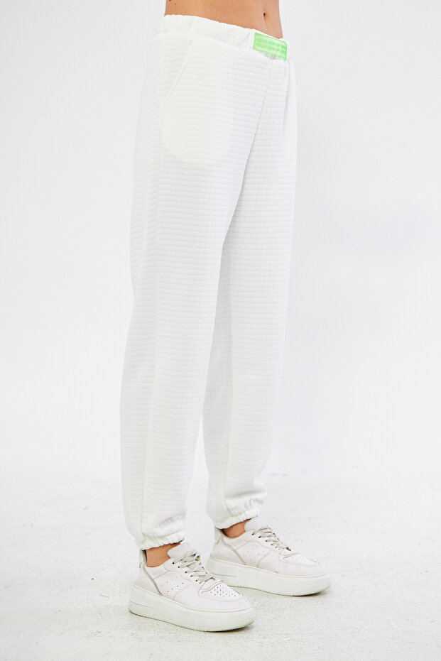 BASIC BEYAZ PANTOLON - 4