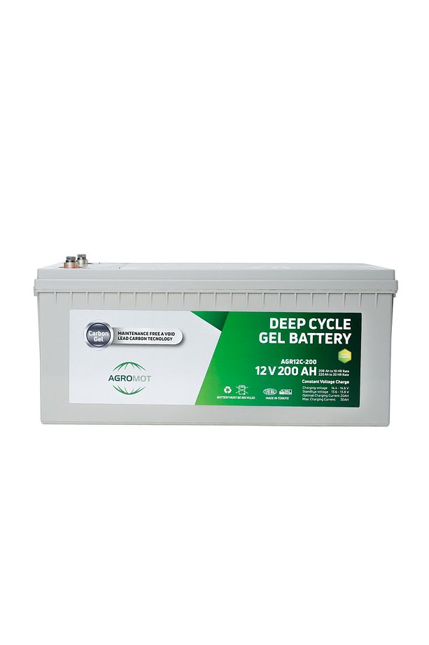 12v 200 Ah Jel Akü Deep Cycle Nano Carbon Battery - 3