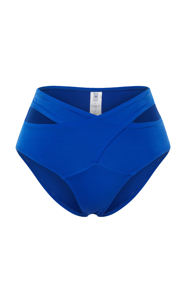 Saks Cut Out Detaylı Hipster Yüksek Bel Bikini Altı TBESS20BA0184 - 5