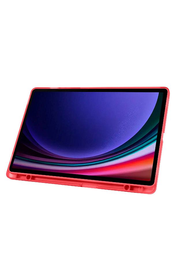 Samsung Galaxy Tab S9 Plus / Tab S9 FE Plus Uyumlu Kılıf Kalem Bölmeli Smart Standlı Yumuşak Kapak - 4