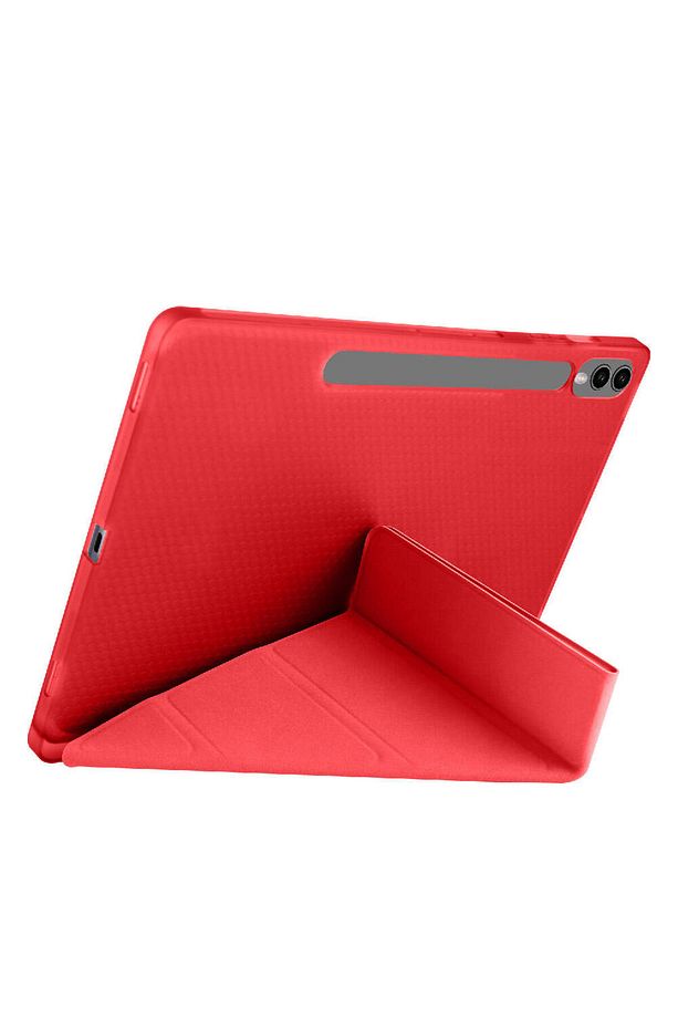 Samsung Galaxy Tab S9 Plus / Tab S9 FE Plus Uyumlu Kılıf Kalem Bölmeli Smart Standlı Yumuşak Kapak - 6