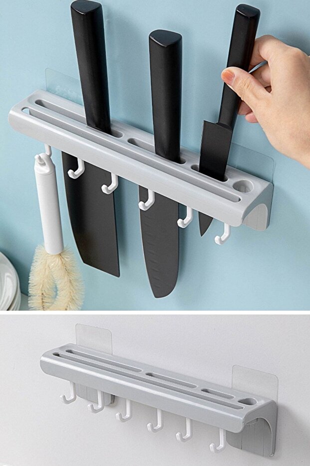 ® منظم سكاكين المطبخ العملي متعدد السكاكين، حامل سكاكين متين - 1