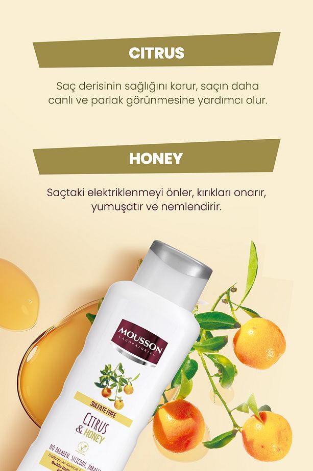 Turunçgil Ve Bal Özü Içeren Bukle Belirginleştirme Etkili Sülfatsız Şampuan 385 ml - 5