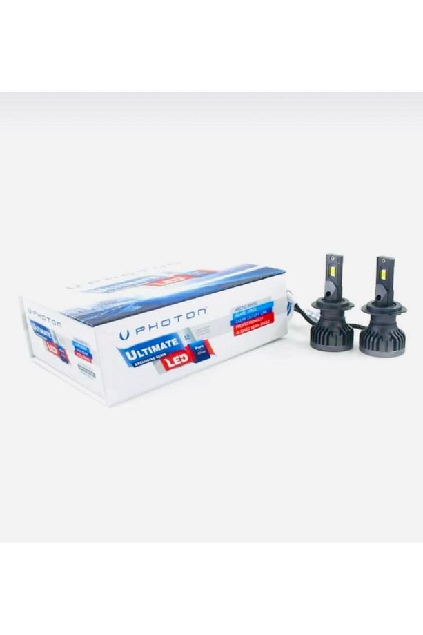 Ultimate H7 +5 Plus Yeni Nesil Beyaz 12-24V Uyumlu Led Xenon 9500 Lümen - 1
