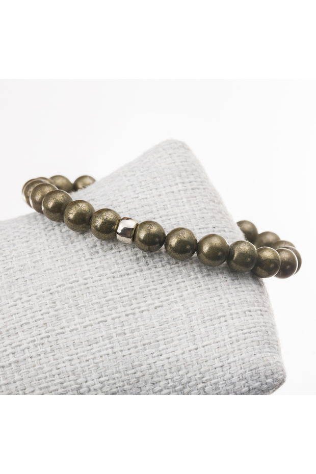 Pyrite Stone Bracelet-8 mm