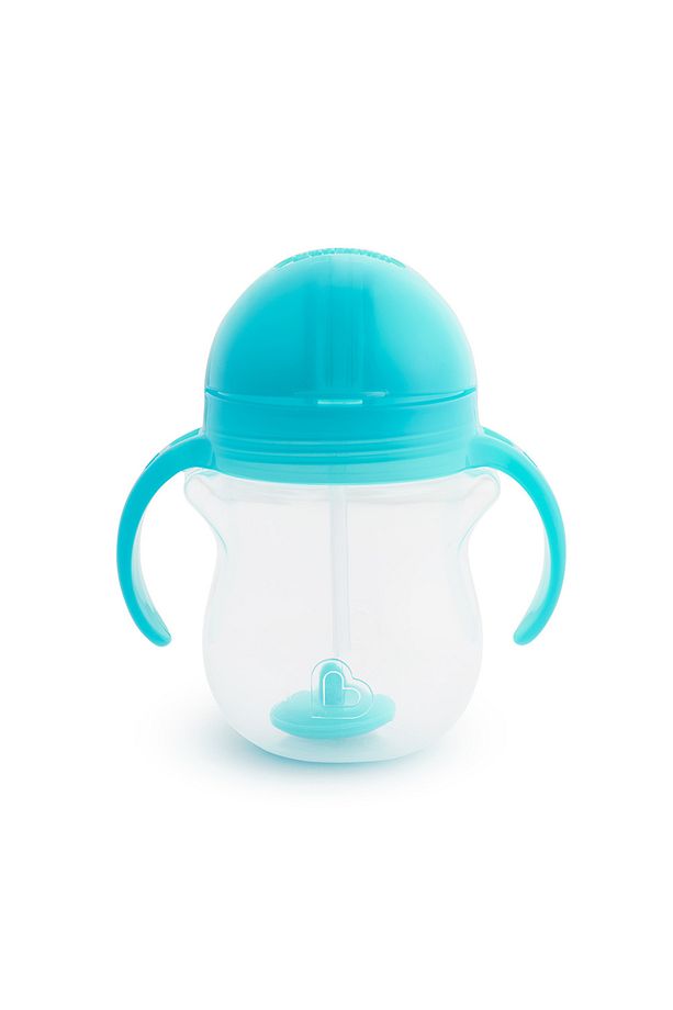 Tıklama Kilitli Uçlu Pipetli Alıştırma Bardağı, 6ay , 207ml, Mavi, 1 Adet - 5